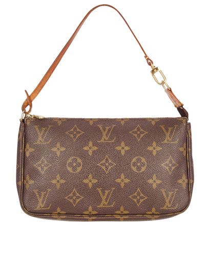 Louis Vuitton Pochette Accessoires, &pound;550, Accessories, Brown, Coated Canvas, Front view